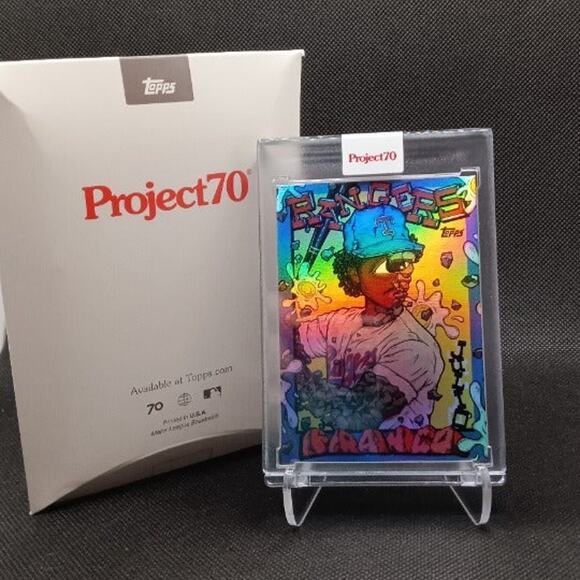 Topps Project 70 card# 802.  Rainbow Foil 35/70  Julio Franco by Distortedd - Picture 7 of 8